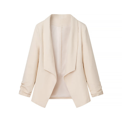 Elegant blazer jacket for ladies with a casual cut and trendy lapels Chic und Stil