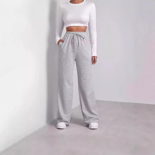 Casual wide pants for women with elastic waistband Chic and Style