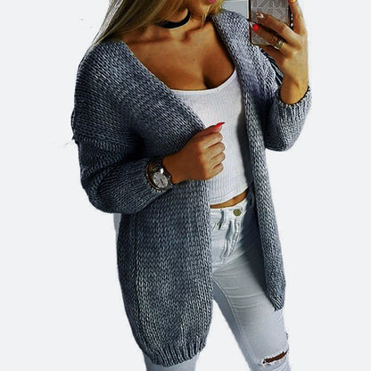 Cardigan en tricot décontracté pour femmes avec un matériau doux et une coupe décontractée Chic und Stil