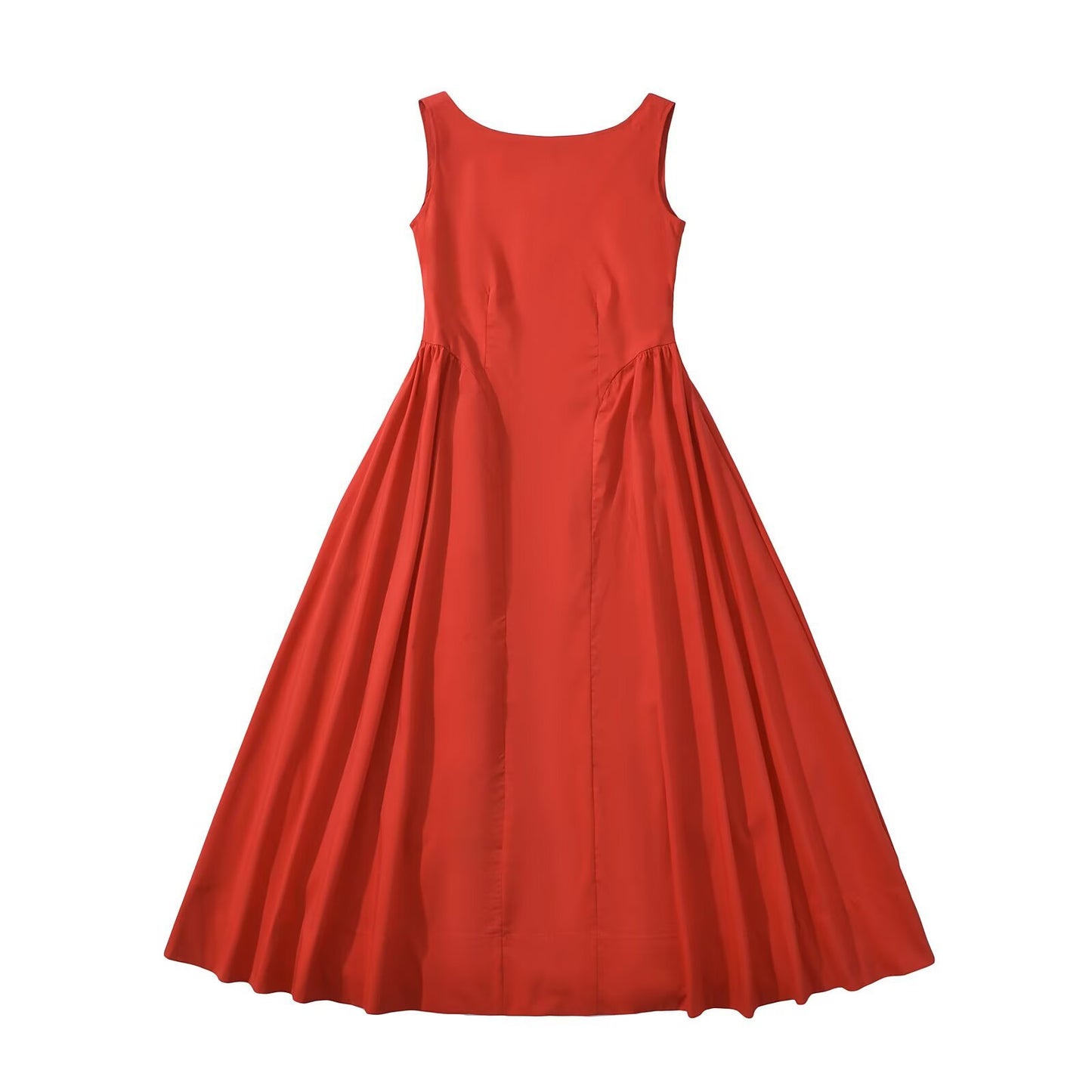 Robe maxi femme avec une coupe élégante et fluide et un col rond Chic und Stil