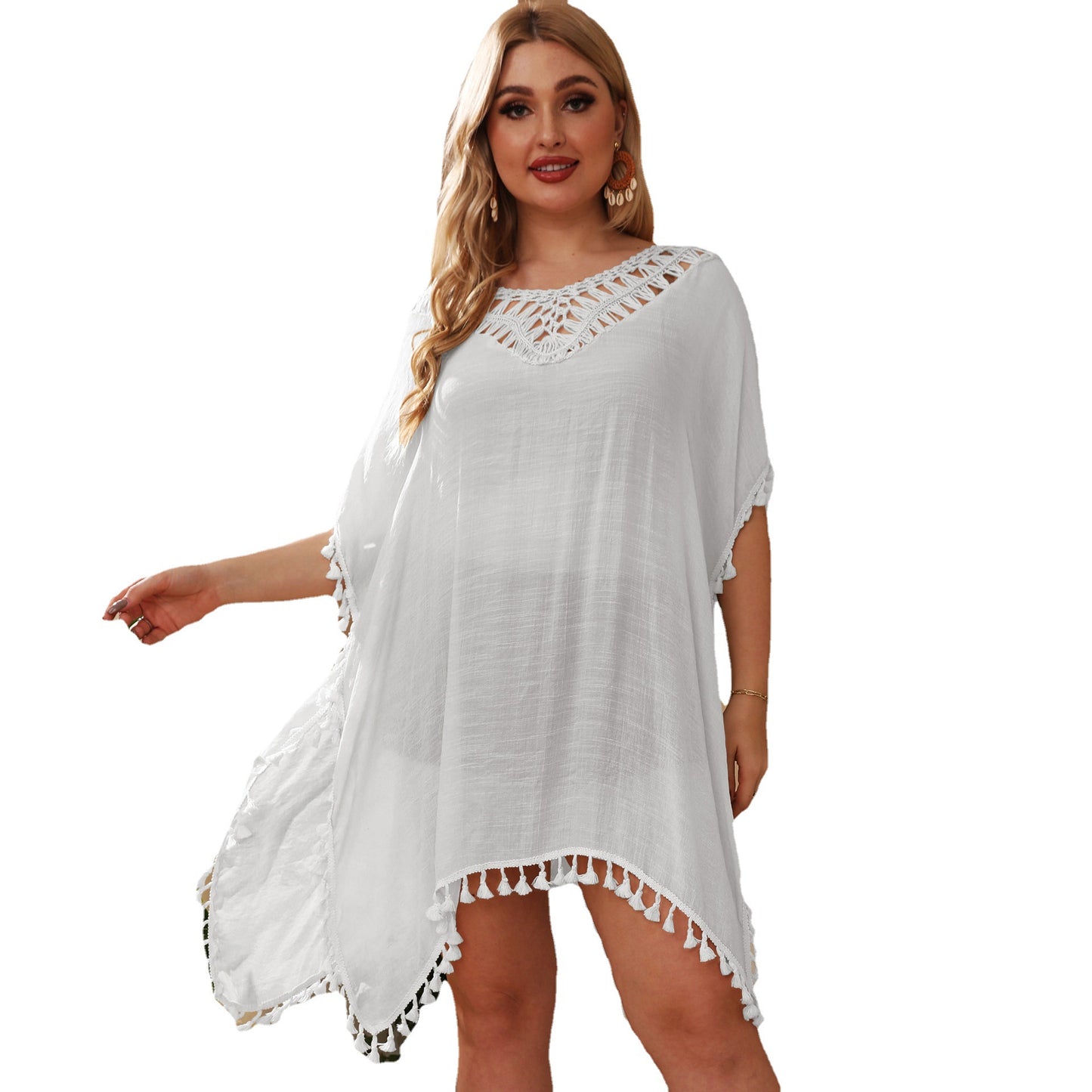 Dames Élégante Plage-Cache Maillot Tunique Chic und Stil