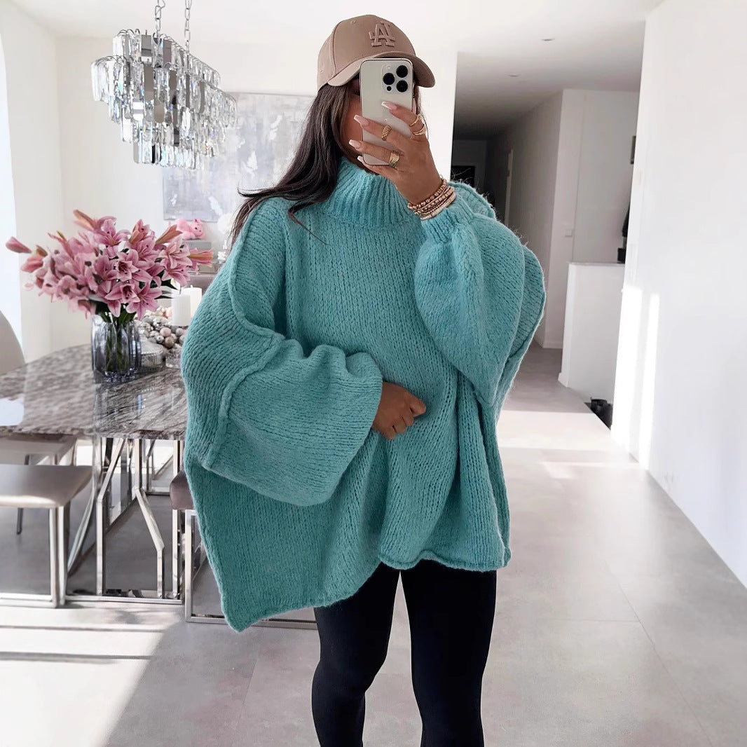 Pull oversized décontracté pour femme avec des manches longues et une coupe atypique Chic und Stil