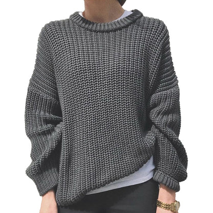 Pull en gros tricot pour femmes avec coupe décontractée et manches volumineuses Chic und Stil