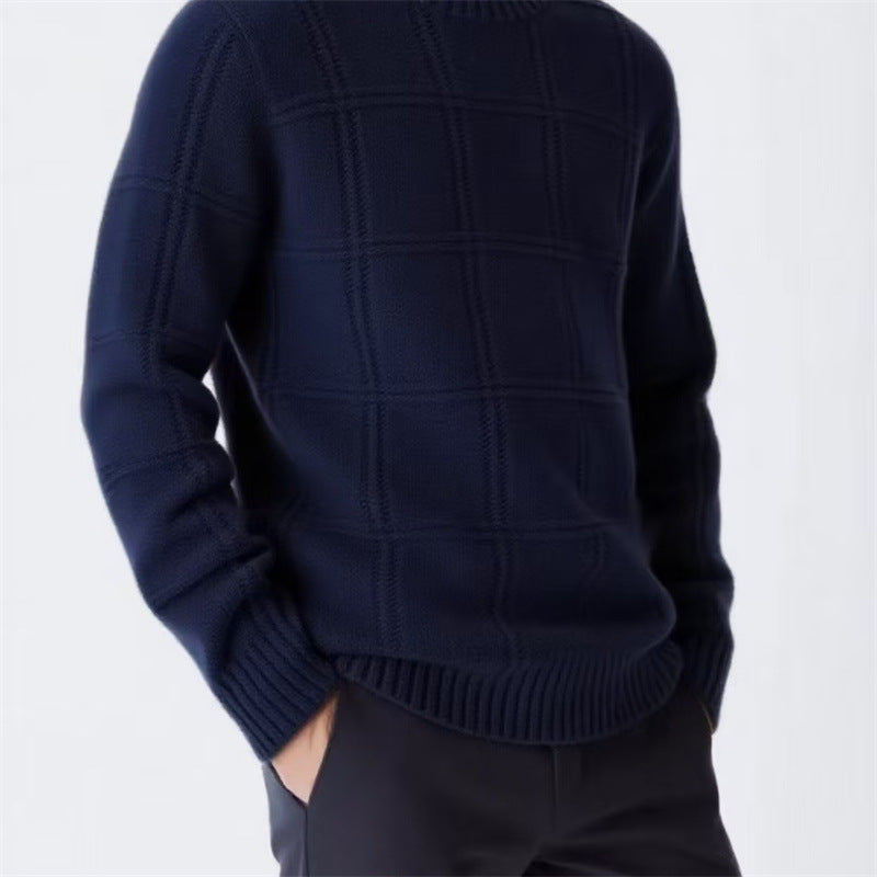 Pull en tricot pour hommes avec design texturé Chic und Stil