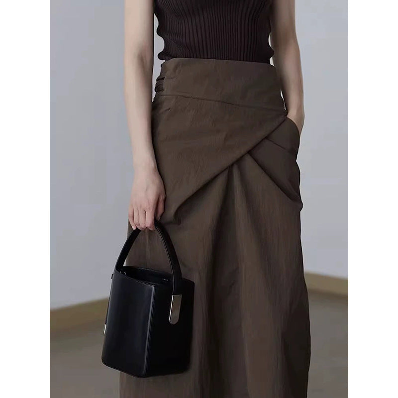 Jupe enroulée taille haute pour femmes Chic und Stil