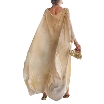 Robe kaftan fluide pour femmes avec un motif accrocheur Chic und Stil