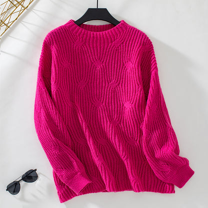 Pull en grosse maille pour femmes avec un motif de vagues saisissant Chic und Stil