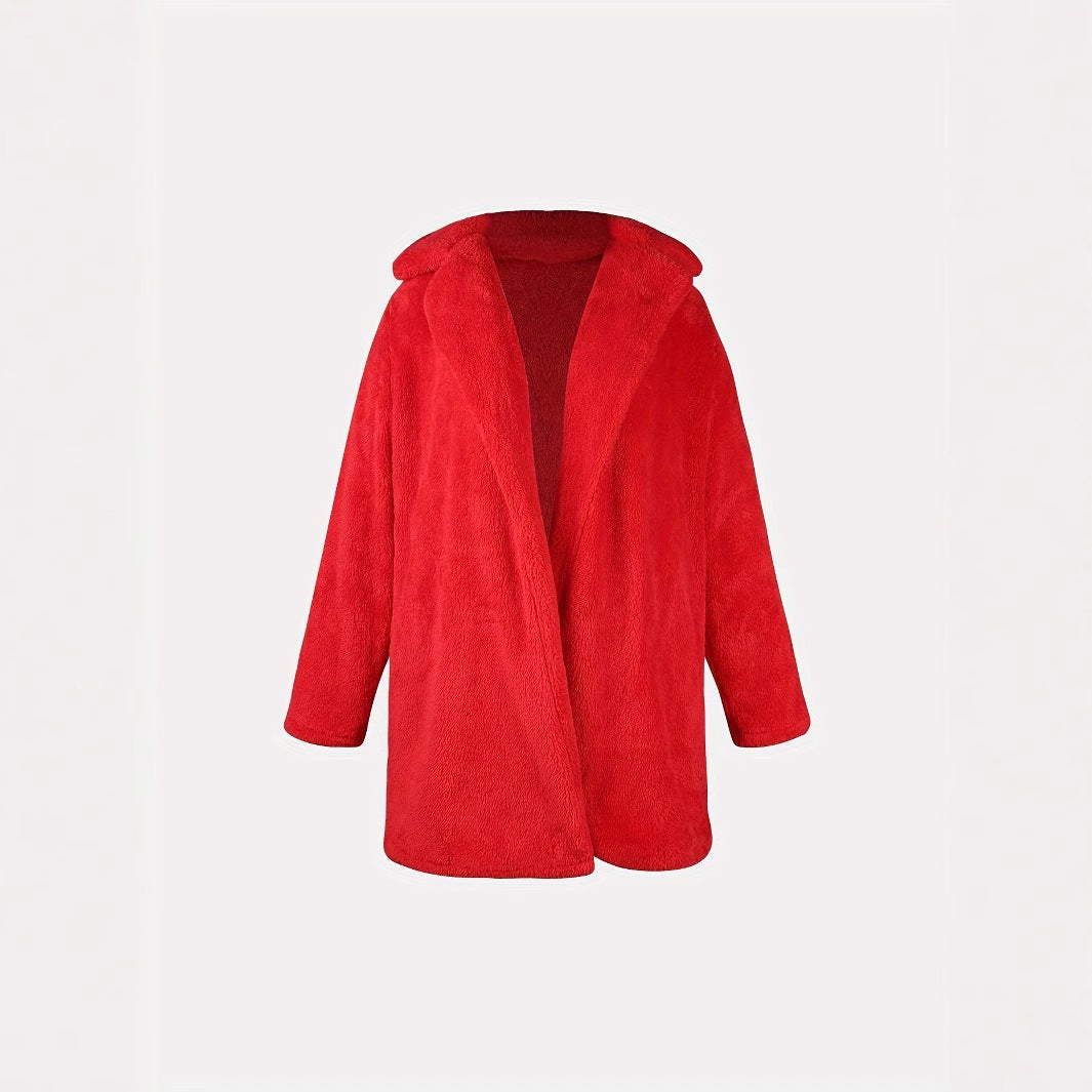 High-quality teddy plush fabric bathrobe Chic and Style for women