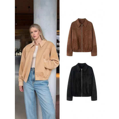 Dames décontractée en cuir véritable Chic und Stil