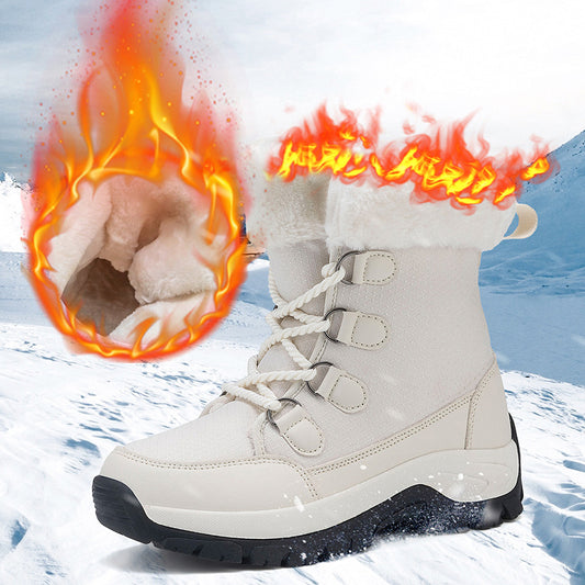 Bottes d'hiver isolées pour femmes avec doublure chaude Chic und Stil