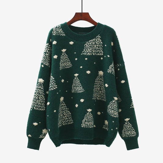 Dames Pull de Noël Confortable avec Motif Créatif Chic und Stil