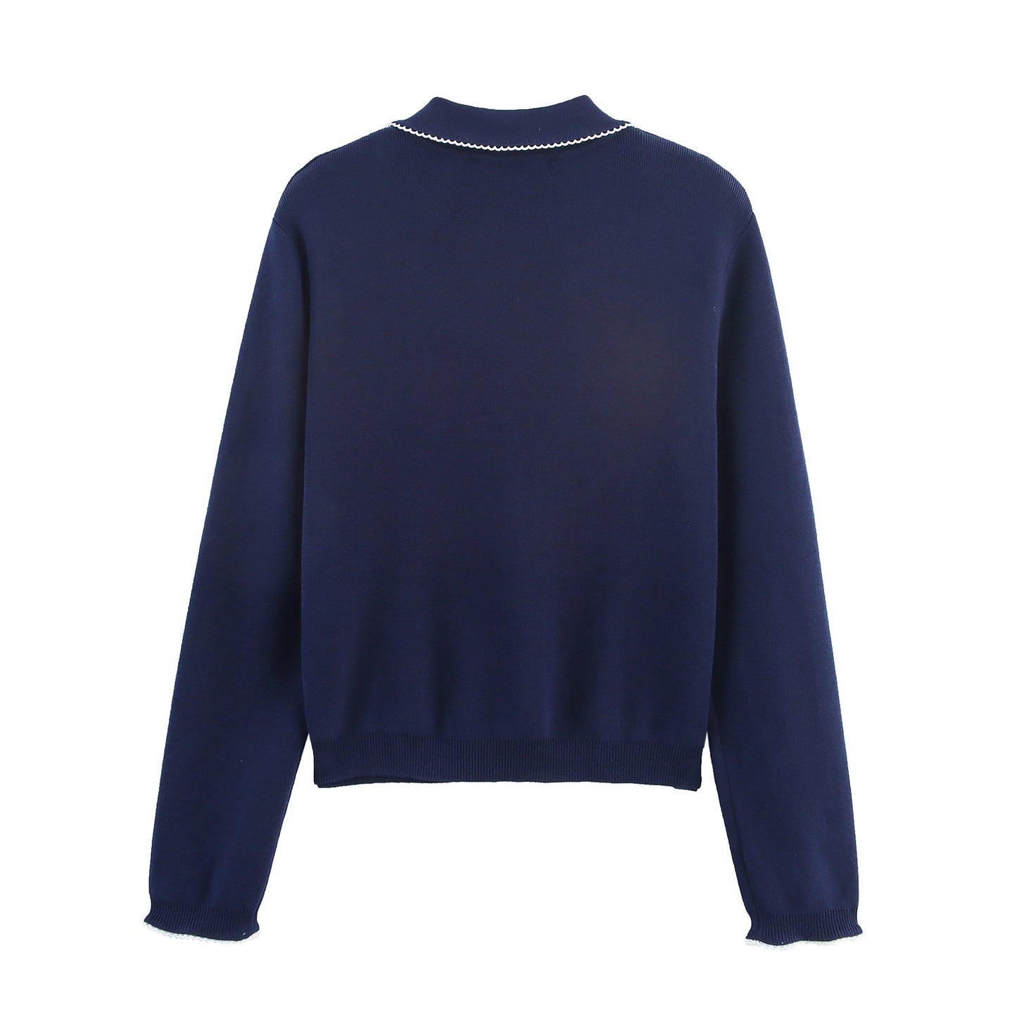 Dame décontractée et mode cardigan avec col Chic und Stil