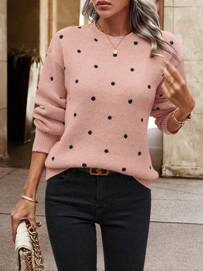 Pull femme avec design de points texturé Chic und Stil