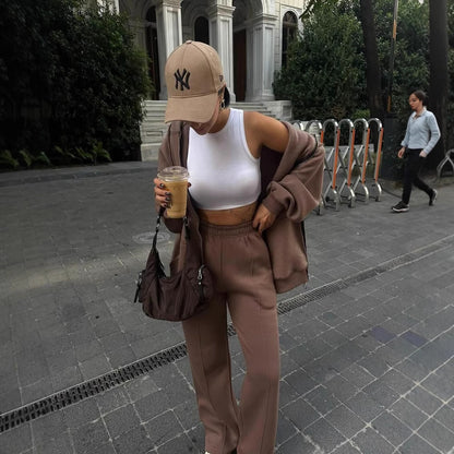 Dames costume de fitness doux taille haute Chic und Stil