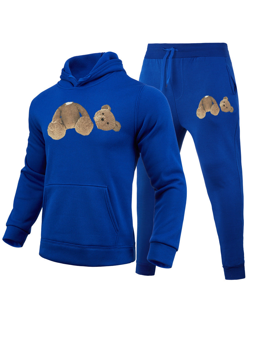 Women's sweatshirt and jogger pants set with a cute bear design Chic und Stil