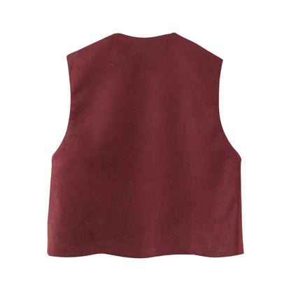 Dames gilet avec design floral en broderie Chic und Stil