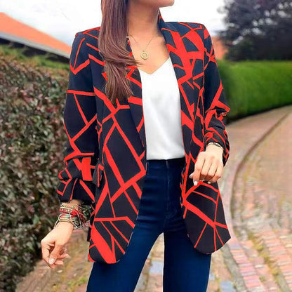 Veste pour femmes avec un motif géométrique moderne et une coupe décontractée Chic und Stil