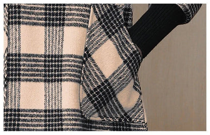 Robe à carreaux décontractée pour femmes avec poches pratiques Chic und Stil