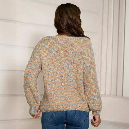 Dames Pull moelleux avec motif coloré Chic und Stil