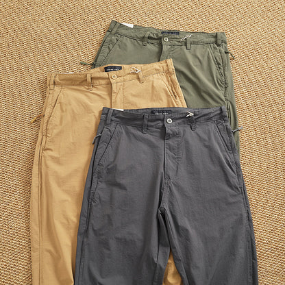 Men's chino pants with elastic waistband and practical side pockets Chic and Style
