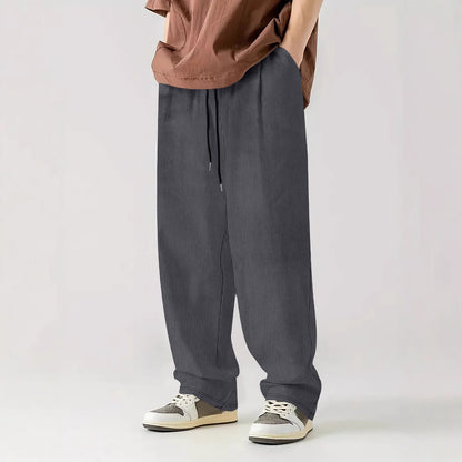 Men Comfortable Ribbed Pants Chic and Style