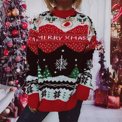 Pull femme de Noël avec design festif et coupe confortable Chic und Stil