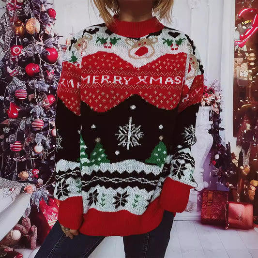Pull femme de Noël avec design festif et coupe confortable Chic und Stil