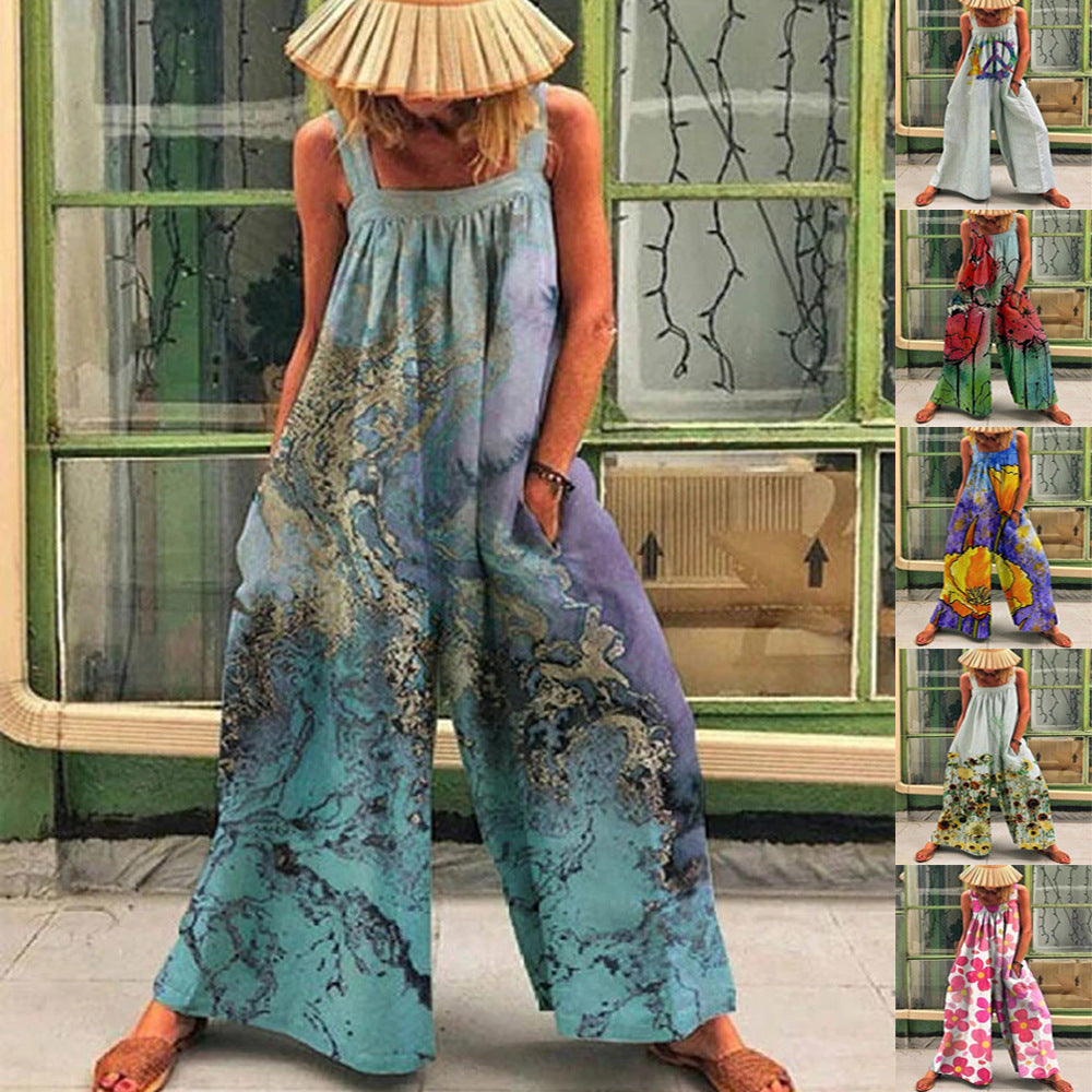 Combinaison ample avec imprimé artistique Chic und Stil