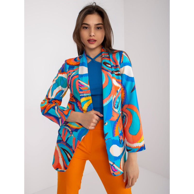 Dames Blazer élégant avec motif coloré et accents modernes Chic und Stil