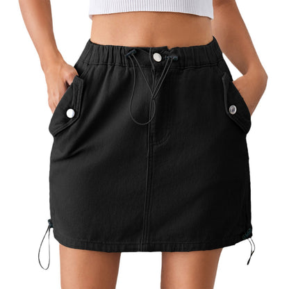Women's utility skirt with adjustable waist and practical side pockets Chic und Stil