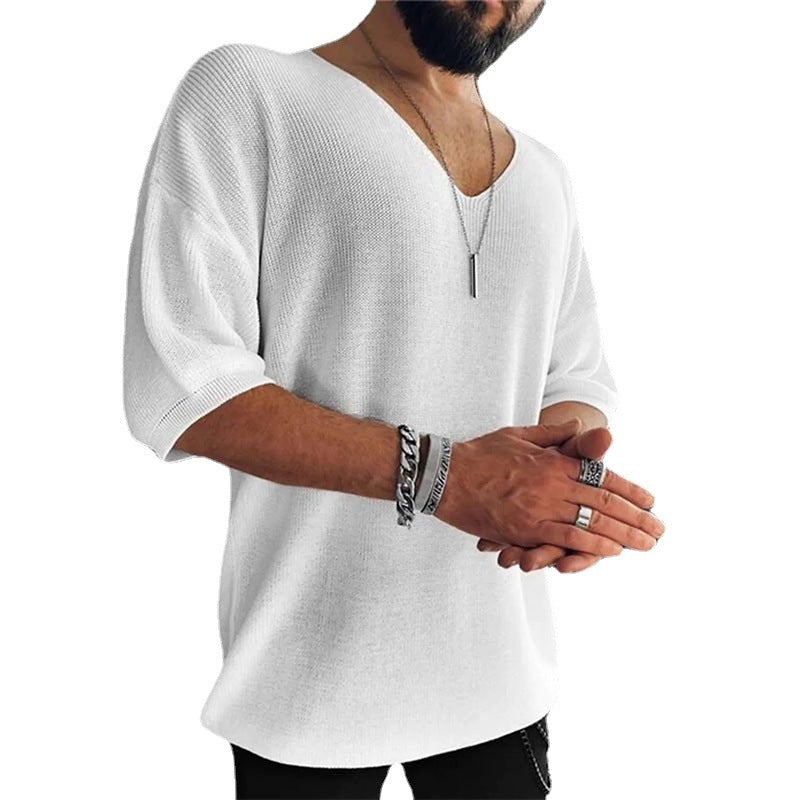 Pull homme grande taille col en V Chic und Stil