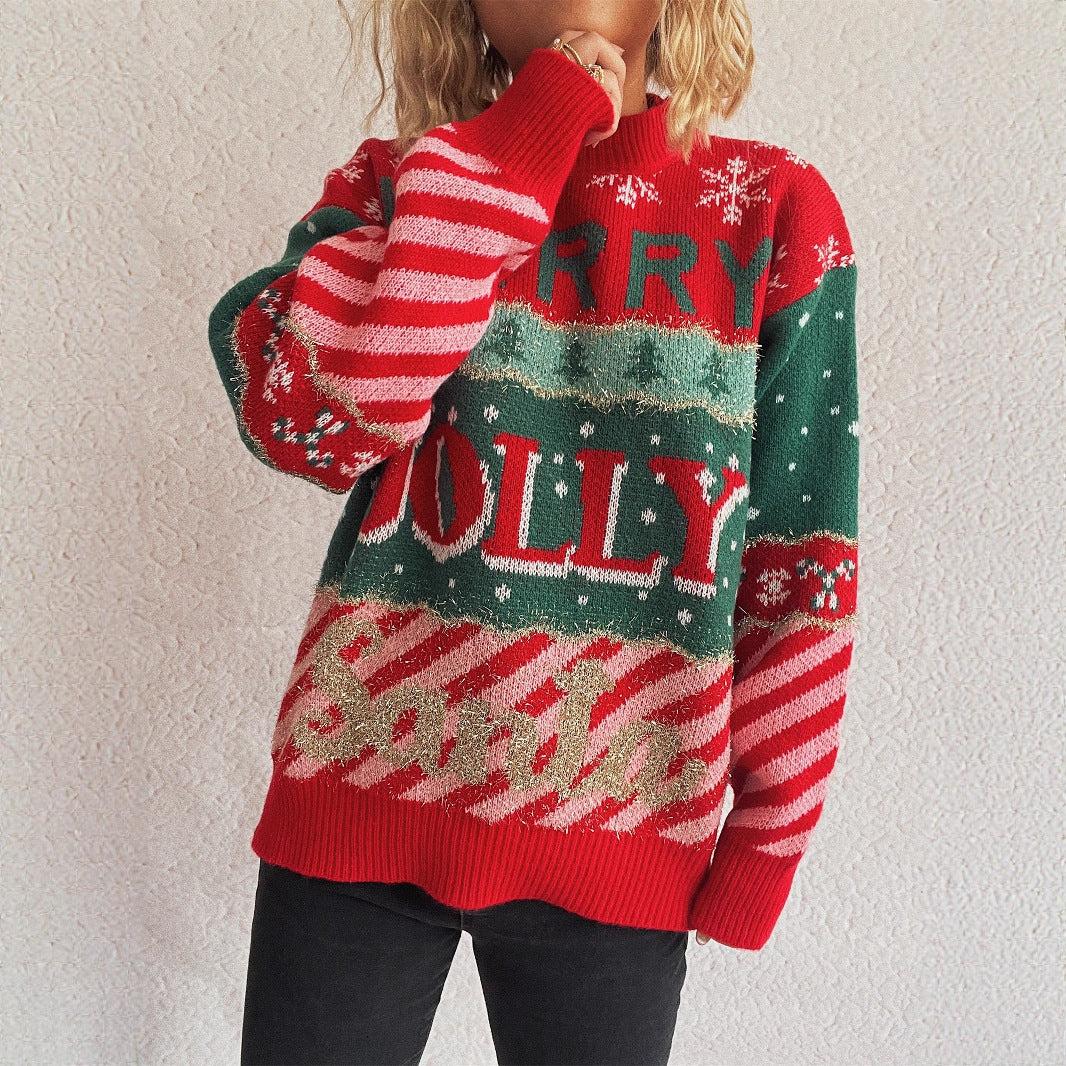 Pull en laine de Noël pour femmes avec motif unique et coupe confortable Chic und Stil