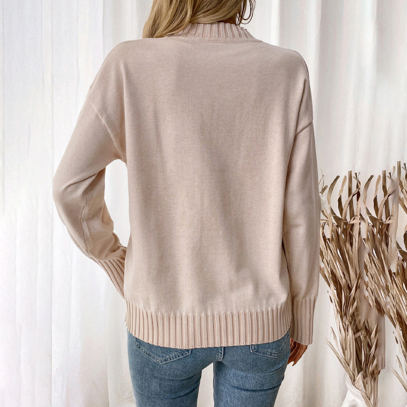 Pull en tricot pour femmes avec appliqués floraux Chic und Stil