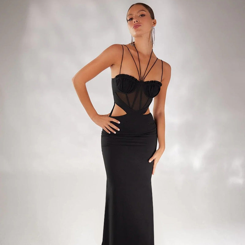 Robes Maxis Élégantes pour Femmes avec des Découpes Raffinées et des Détails Transparents Chic und Stil