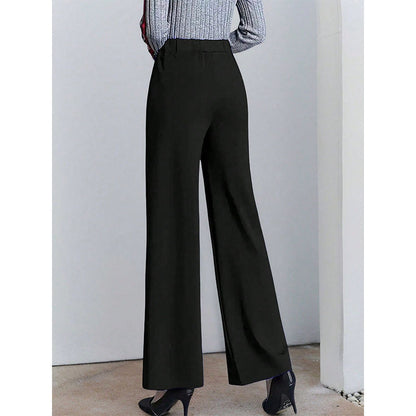 Dames élégante Culotte avec taille haute et poches latérales Chic und Stil