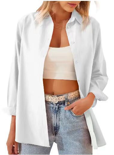 Chemisier femme ample avec devant boutonné et coupe élégante Chic und Stil