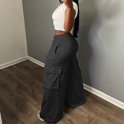 Palazzo style women's cargo pants Chic and Style