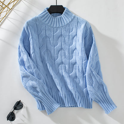 Dames Gros Tricot Pull Chic und Stil