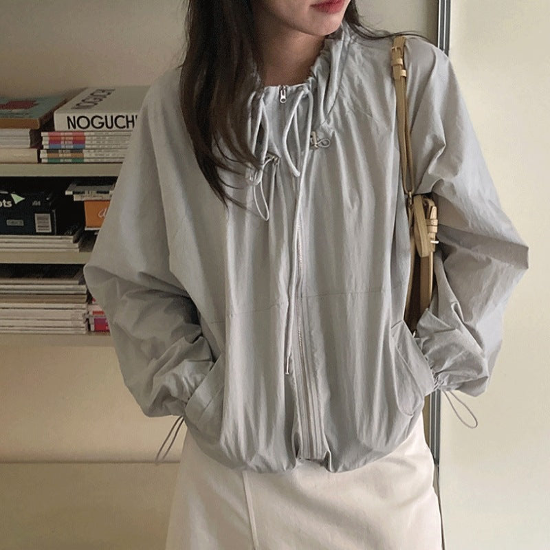 Veste de transition légère pour femmes avec cordon de serrage ajustable Chic & Stil