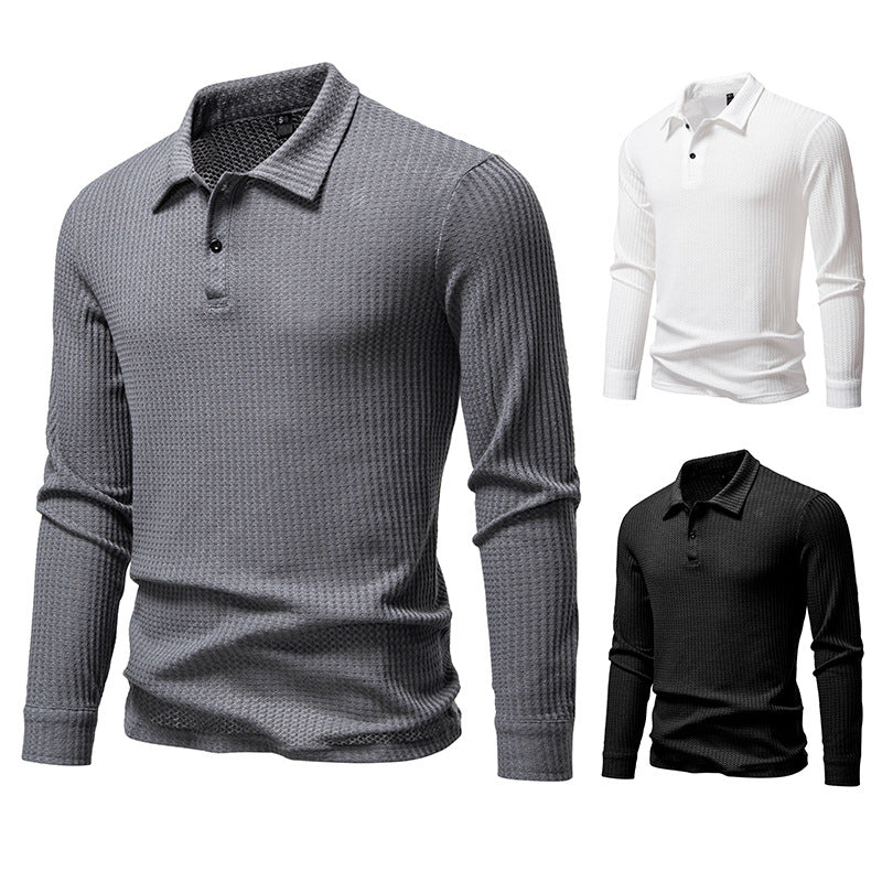 Chemise polo pour homme avec surface structurée et col moderne Chic und Stil