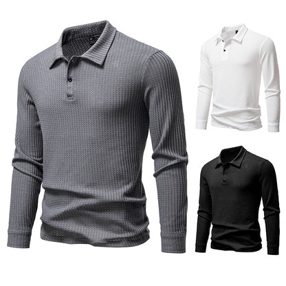 Chemise polo pour homme avec surface structurée et col moderne Chic und Stil