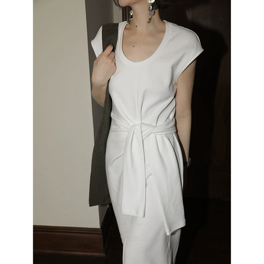 Robe élégante à nouer à l'avant Chic und Stil