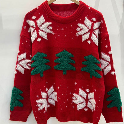 Pull en tricot de Noël pour femmes Chic und Stil