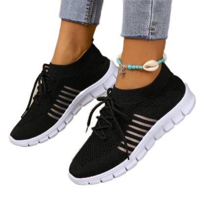 Baskets de sport pour femmes avec dessus en tricot respirant Chic und Stil