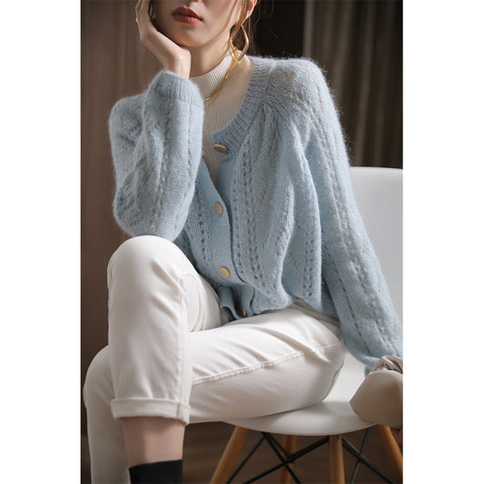 Cardigan en tricot texturé pour femmes avec coupe oversize Chic und Stil