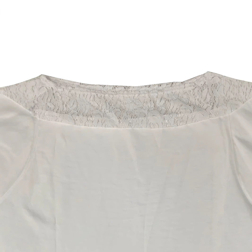 Robe d'été aérienne pour femmes avec des accents en dentelle raffinés Chic und Stil