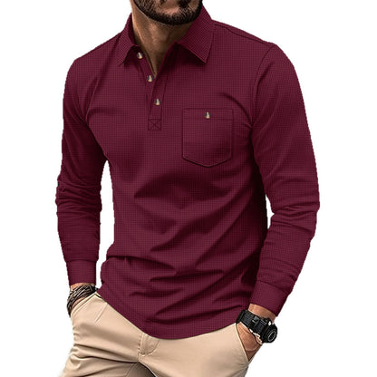 Men's Long Sleeve Polo Chic and Style