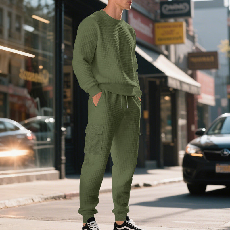 Chic and Style casual sweatshirt and cargo pants set for men