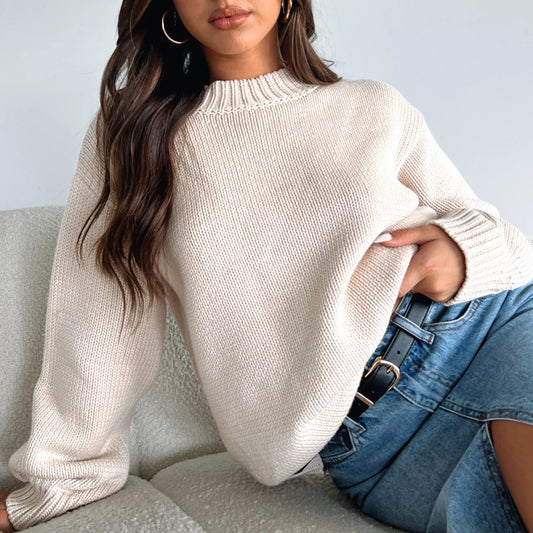 Pull femme avec coupe décontractée et design intemporel Chic und Stil