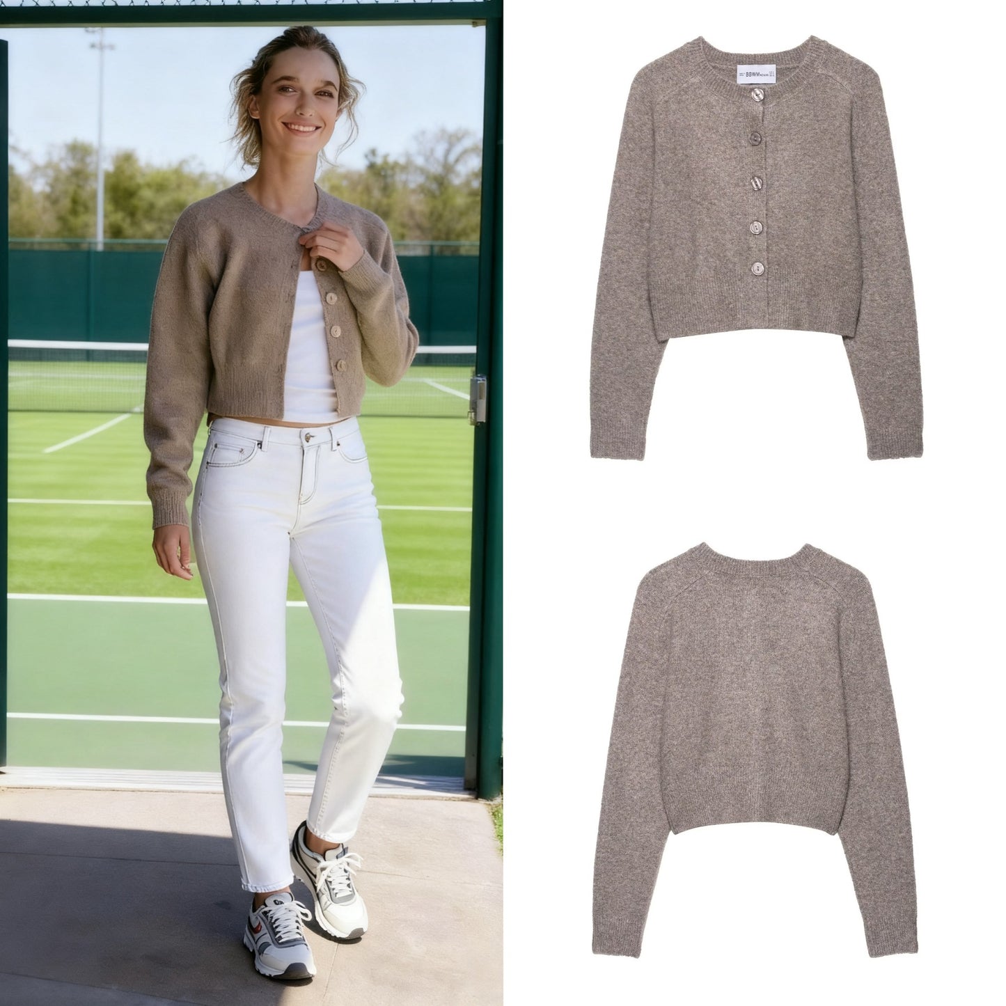 Dames gros cardigan Chic und Stil